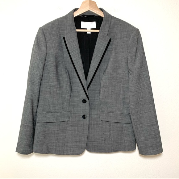 NEW Hugo Boss Julieta Wool Blazer Grey Jacket 14 - Picture 3 of 8
